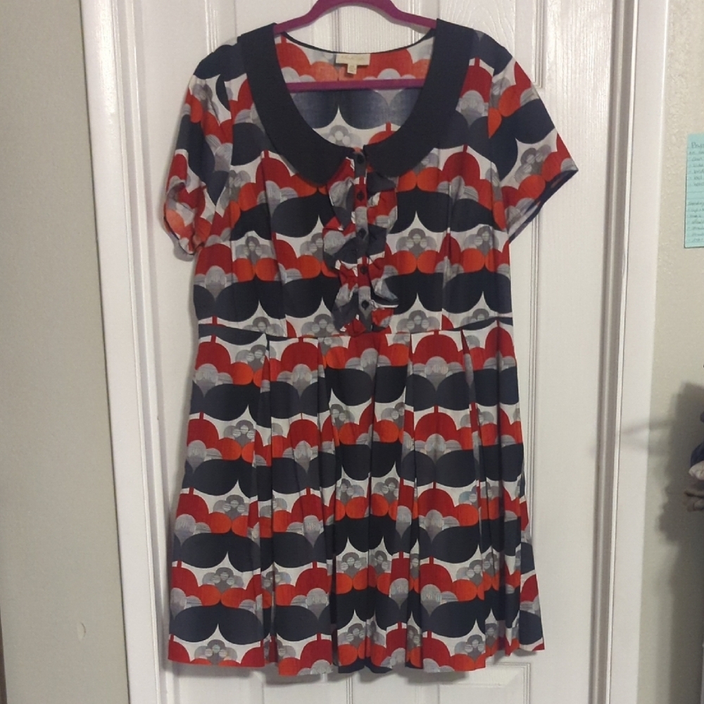 Modcloth Multicolor Geometric Dress